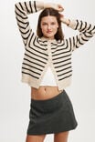 Harper Suiting Mini Skirt, CHARCOAL TEXTURE - alternate image 1