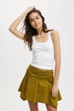 Georgie Hanky Hem Mini Skirt, OLIVE - alternate image 1