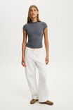 All Day Crew Tee, MADI STRIPE MOONLIGHT SHADOW/WEATHERED BLUE - example image 2