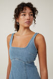 Sloan Denim Midi Dress Asia Fit, JEWEL BLUE - alternate image 4