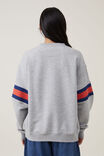 Snoopy Crew Sweatshirt, LCN PEA STOWE/ GREY MARLE - alternate image 3