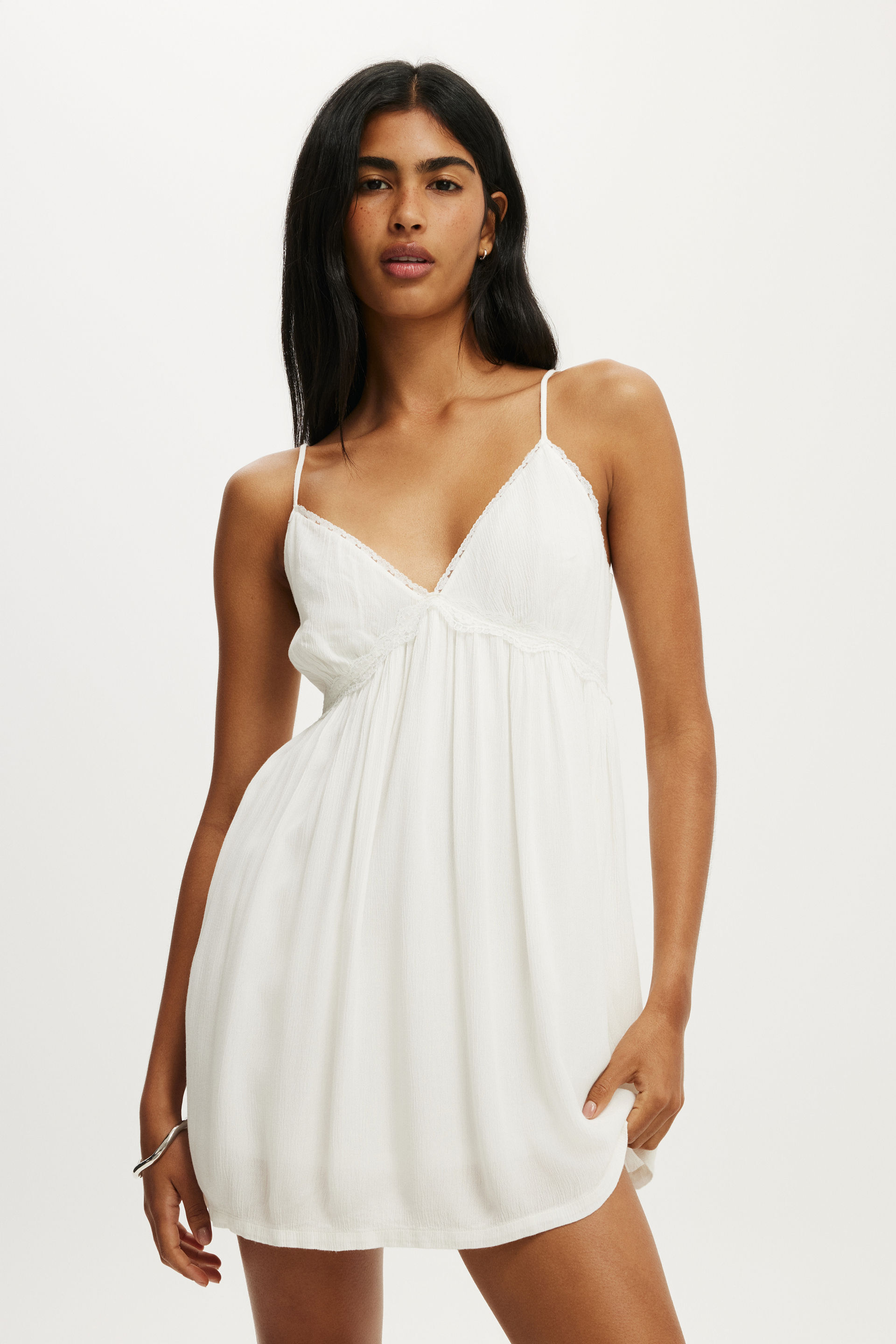 ワンピース andmary Sara shirts set mini dress Women's White Sara Babydoll Mini Dress | Cotton On United States