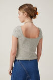 Camiseta - Sally Picot Trim Short Sleeve Top, LAIKA DITSY DESERT SAGE - vista alternativa 3