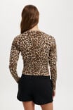 Everfine Round Neck Cardigan, ANIMAL - alternate image 3