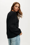 Luxe Crew Sweater, BLACK - example image 3