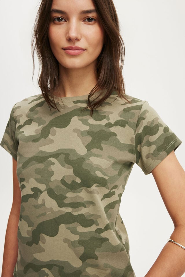 90S Baby Tee, NIKKI CAMO