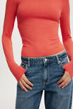 All Day Crew Long Sleeve, CORAL CRUSH - example image 4