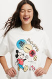The Lcn Boxy Graphic Tee, LCN DIS MICKEY ONE AND ONLY/VINTAGE WHITE - alternate image 4