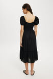 Charlotte Maxi Dress, BLACK TEXTURE - alternate image 3