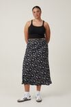 Bloom Maxi Slip Skirt, ELODIE DITSY BLACK - alternate image 1