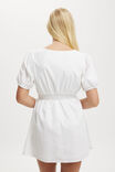 Allegra Tie Detail Mini Dress, WHITE - alternate image 3