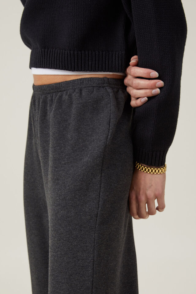 Lightweight Straight Sweatpant, CHARCOAL MARLE