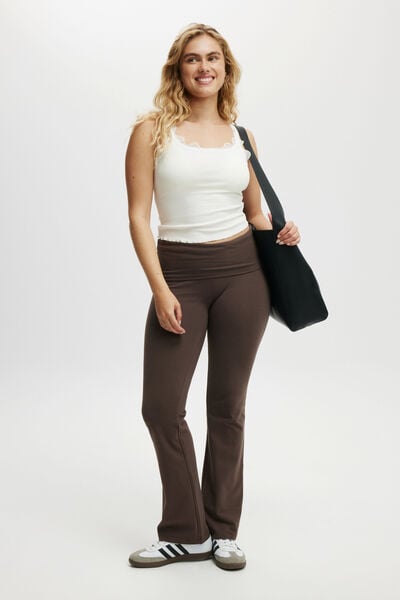 Bella Bootleg Pant, DARK TRUFFLE