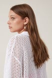 Camron Crochet Shirt, WHITE - alternate image 4