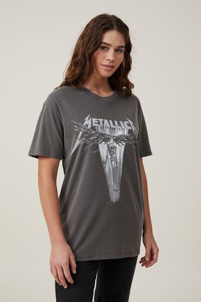 The Oversized Metallica Tee, LCN PRO METALLICA ANGEL/ SLATE