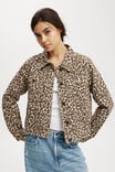 Freddie Boxy Jacket, LEOPARD - alternate image 1