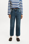 Straight Crop Jean, PURE BLUE - alternate image 4