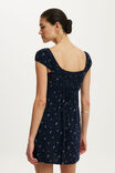 Annie Babydoll Mini Dress, BETTIE DITSY SHADOW NAVY - example image 3