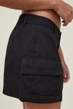 Bobbie Cargo Mini Skirt, BLACK - alternate image 4