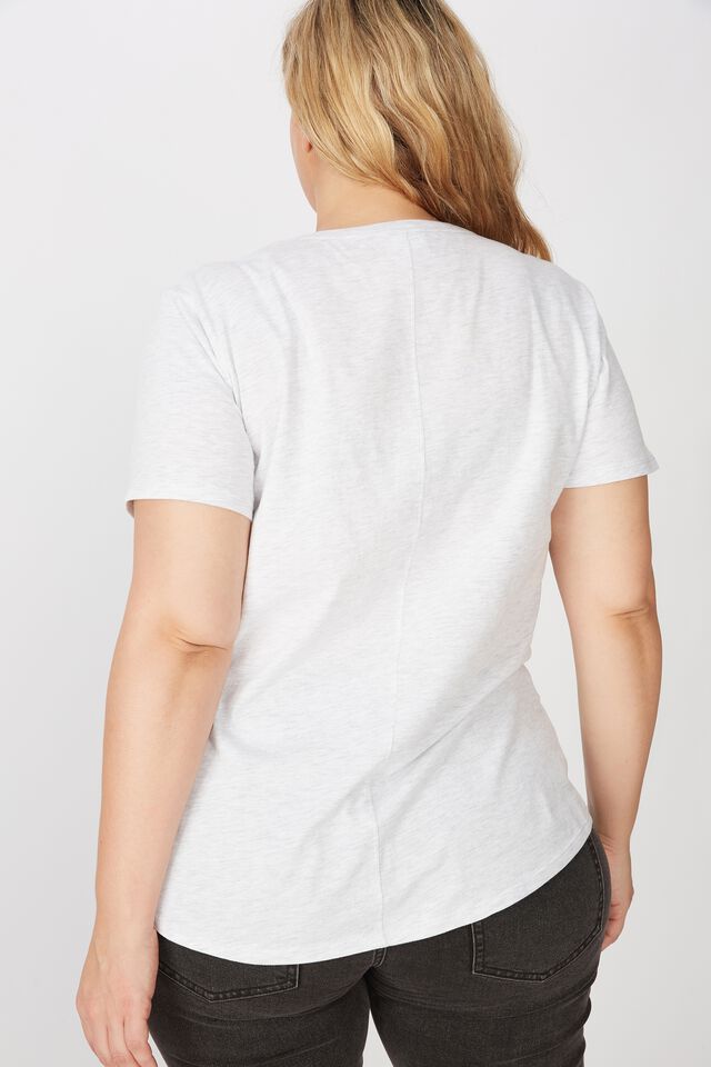 Curve The One Crew Tee, SILVER MARLE