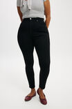 Calça - Curvy High Stretch Skinny Jean, BLACK - vista alternativa 4