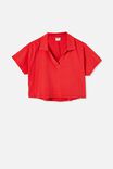 Ryan Short Sleeve Polo, WASHED LUCKY RED