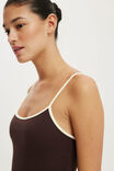 Hold Me Mini Skort Dress, DARK OAK/VANILLA GLOW - example image 4