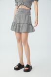 Maggie Tiered Mini Skirt, KAYLA MICRO CHECK GINGHAM BLACK - alternate image 4
