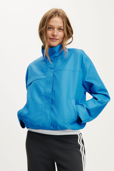 Arlo Funnel Neck Jacket, COBALT