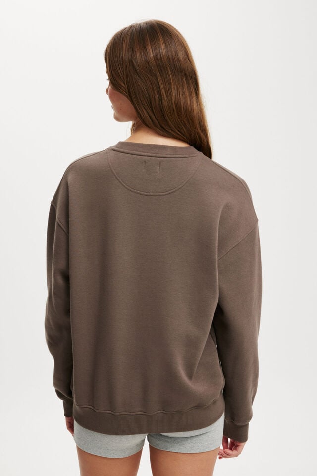 Classic Crew Sweatshirt, DARK TRUFFLE