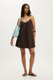Mila Mini Dress, DARK OAK - example image 2
