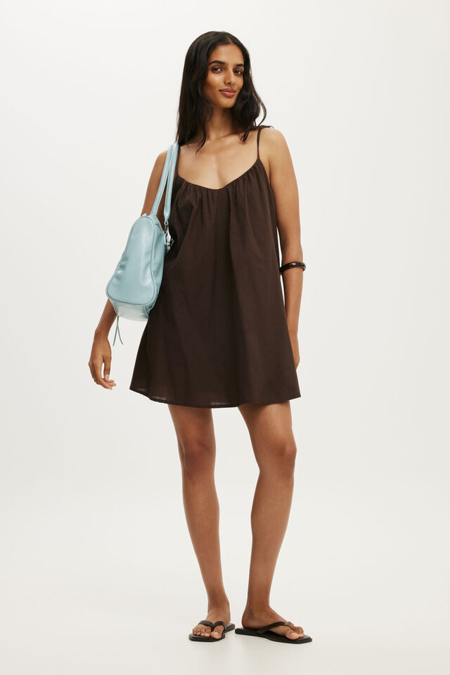 Mila Mini Dress, DARK OAK