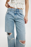 Calça - Low Rise Straight Jean, BELLS BLUE RIP - vista alternativa 3