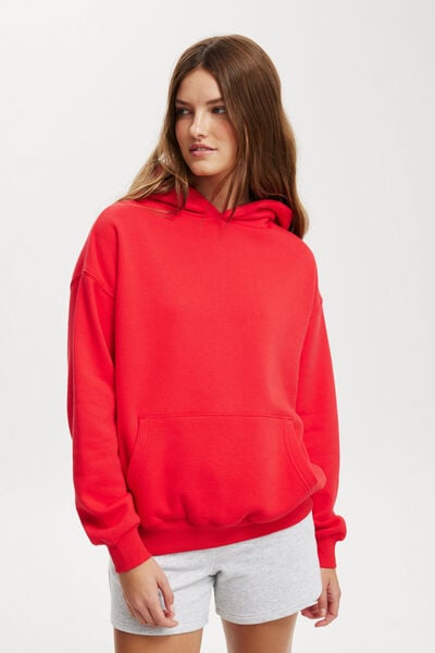 Classic Fleece Hoodie, SCARLET RED