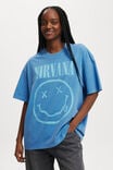 Camiseta - Nirvana Boxy Graphic Tee, LCN MT NIRVANA/ LAPIS BLUE - vista alternativa 4