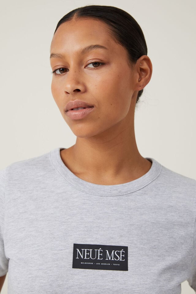 The 91 Classic Graphic Organic Tee, NEUE MUSE/ GREY MARLE