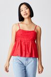 Molly Tie Back Cami - Petite, LUCKY RED