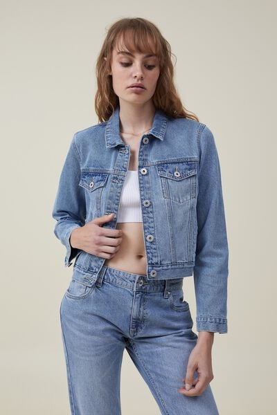 Buy A-IN GIRLS Fashion Plus Fleece Denim Jacket Online
