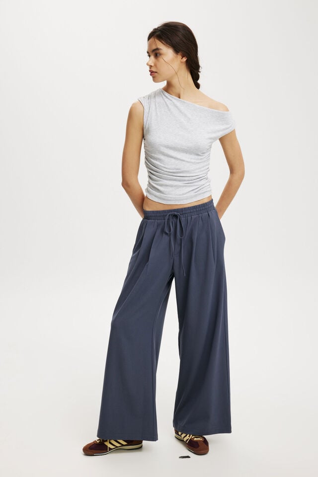 Luis Pull On Suiting Pant, SLATE