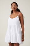 Summer Tiered Mini Dress, WHITE - alternate image 1