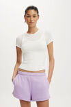 Fleece Sweatshort, VIOLET VALENTINE - example image 3