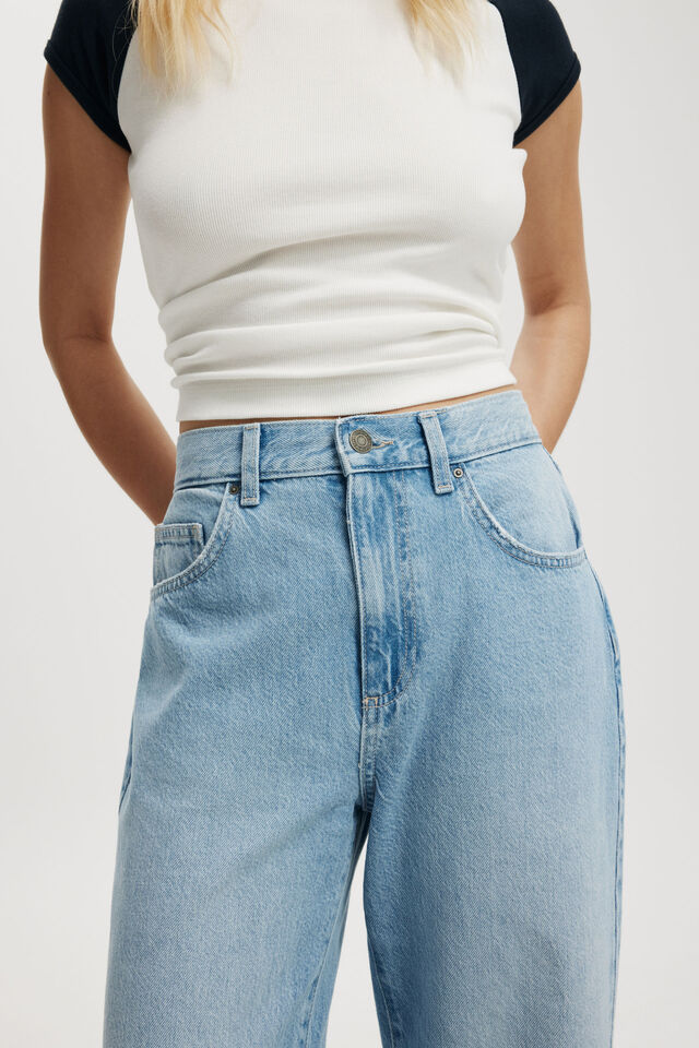 Straight Crop Jean, CLOUD BLUE RIP