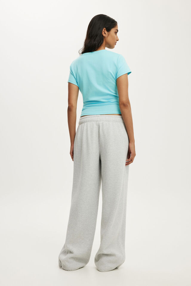 Waffle Sweatpant, LIGHT GREY MARLE