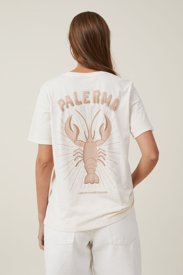 Regular Fit Graphic Tee, PALERMO/ PORCELAIN