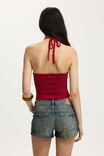 Sparkle Knit Halter, JEWEL RED - example image 3