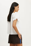 Nyla Woven Sport Short, DARK OAK/COBALT STRIPE - example image 3