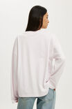 Boxy Long Sleeve Top, MADI STRIPE BABYDOLL/WHITE - example image 3