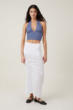 Sheer Knit Maxi Skirt, WHITE - alternate image 1