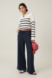 Classic Super Wide Leg Trackpant, INK NAVY - alternate image 1