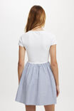 Romee Short Sleeve Mini Dress, LILY STRIPE BLUE - alternate image 3